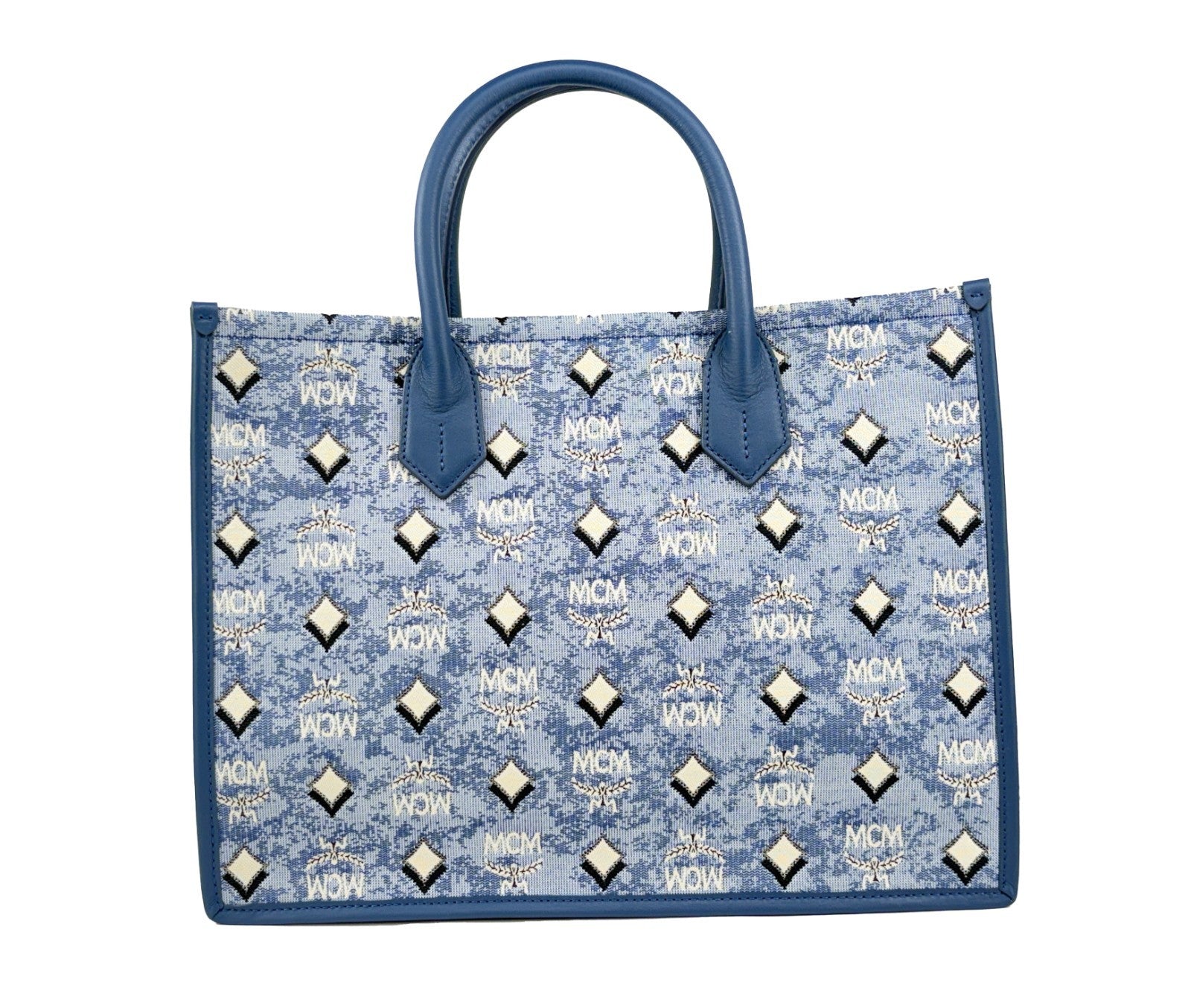 MCM Aren Munchen Denim Tote Bag