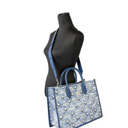 MCM Aren Munchen Denim Tote Bag