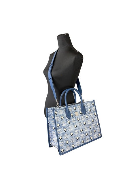 MCM Aren Munchen Denim Tote Bag
