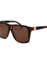 Max Mara Brown Acetate Sunglasses