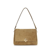 Tory Burch Beige Calf Leather Bos Taurus Shoulder Bag