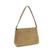 Tory Burch Beige Calf Leather Bos Taurus Shoulder Bag