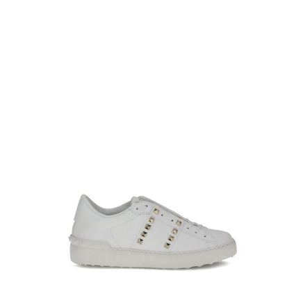 Valentino Garavani White Calf Leather Bos Taurus Sneakers