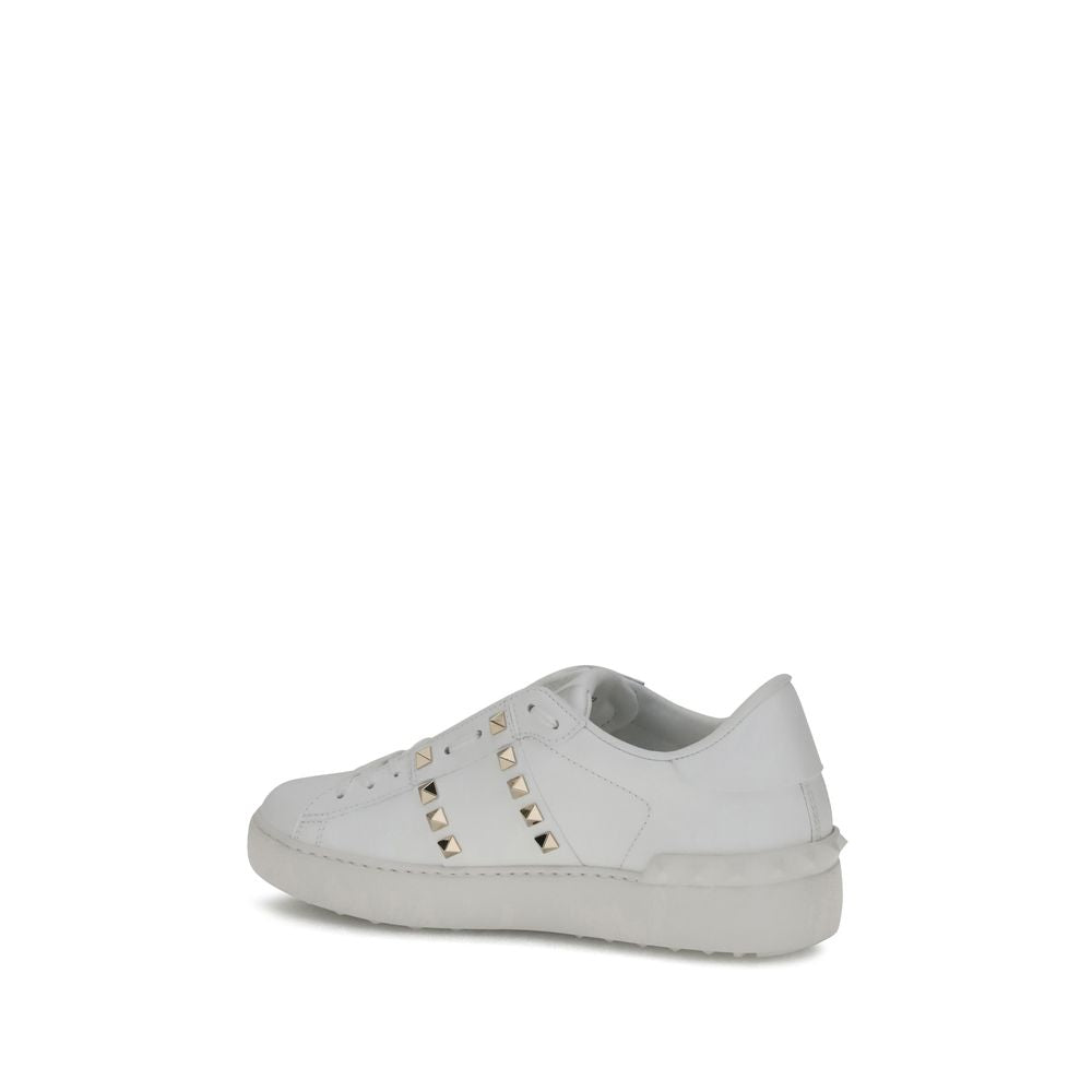 Valentino Garavani White Calf Leather Bos Taurus Sneakers