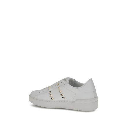 Valentino Garavani White Calf Leather Bos Taurus Sneakers