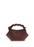 Ganni Bordeaux Recycled Leather Handbag