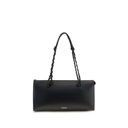 Jil Sander Black Calf Leather Bos Taurus Shoulder Bag