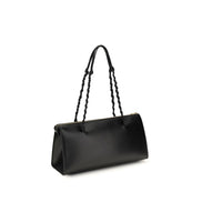 Jil Sander Black Calf Leather Bos Taurus Shoulder Bag