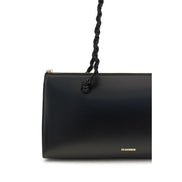 Jil Sander Black Calf Leather Bos Taurus Shoulder Bag