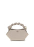Ganni Gray Recycled Leather Handbag