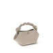 Ganni Gray Recycled Leather Handbag