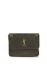 Saint Laurent Gray Lamb Ovis Aries Aries Shoulder Bag