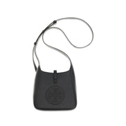 Tory Burch Black Calf Leather Bos Taurus Shoulder Bag