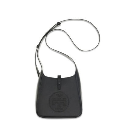 Tory Burch Black Calf Leather Bos Taurus Shoulder Bag