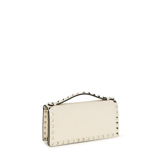 Valentino Garavani Beige Calf Leather Bos Taurus Wallet