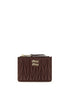 Miu Miu Bordeaux Lamb Ovis Aries Aries Wallet