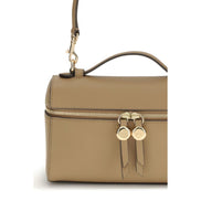 Tory Burch Beige Calf Leather Bos Taurus Handbag