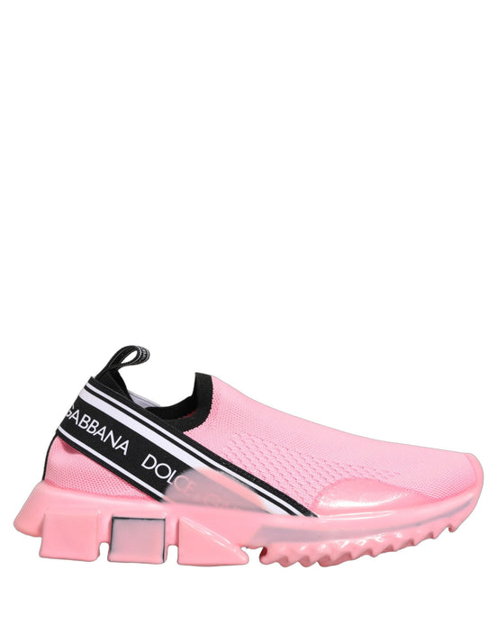 Dolce & Gabbana Pink Slip On Low Top Sorrento Sneakers Shoes