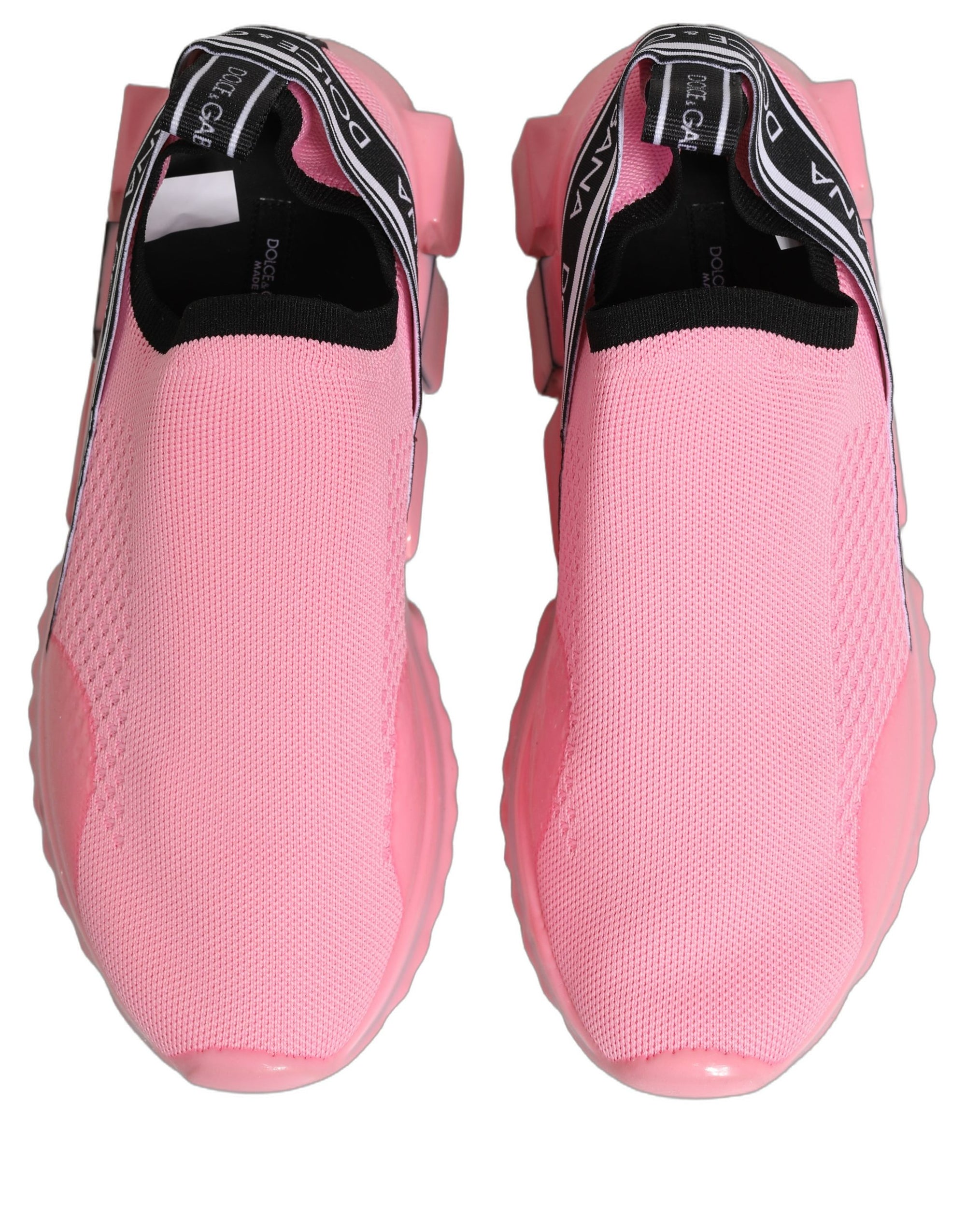 Dolce & Gabbana Pink Slip On Low Top Sorrento Sneakers Shoes