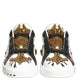 Dolce & Gabbana White Gold Studded Portofino Sneakers Shoes