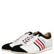 Dolce & Gabbana Black White Leather Suede Low Top Sneakers Shoes
