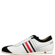 Dolce & Gabbana Black White Leather Suede Low Top Sneakers Shoes