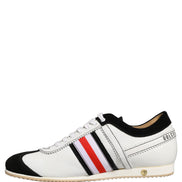 Dolce & Gabbana Black White Leather Suede Low Top Sneakers Shoes