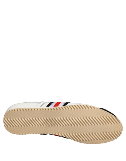 Dolce & Gabbana Black White Leather Suede Low Top Sneakers Shoes