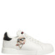 Dolce & Gabbana White Patch Calfskin Nappa Portofino Sneakers Shoes