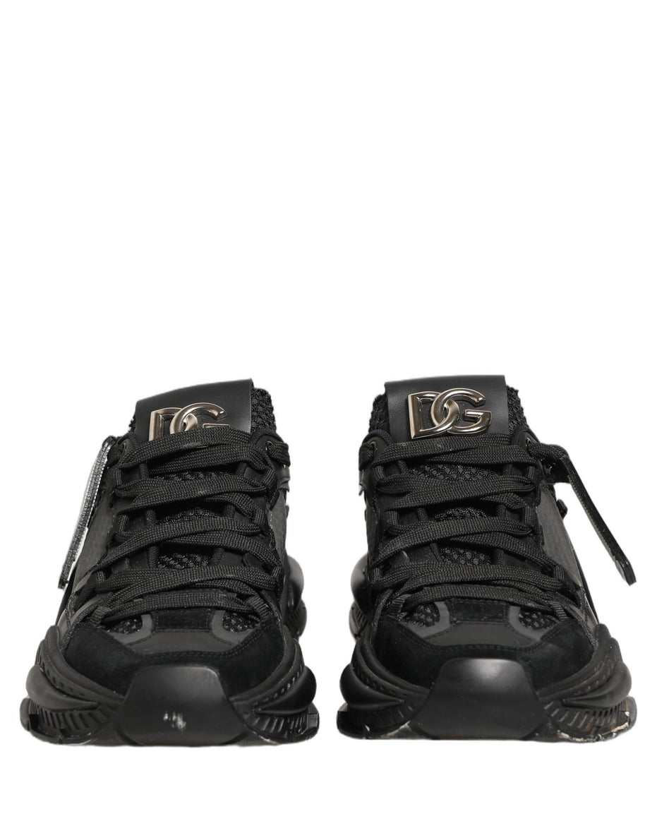 Dolce & Gabbana Black Airmaster Low Top Sneakers Shoes