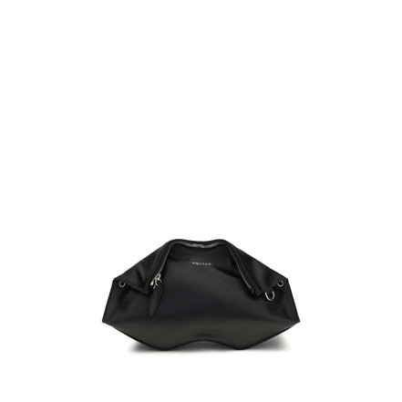 Alexander McQueen Black Calf Leather Bos Taurus Clutch Bag