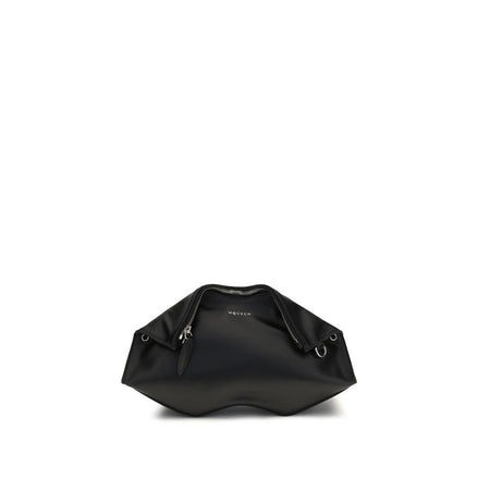 Alexander McQueen Black Calf Leather Bos Taurus Clutch Bag