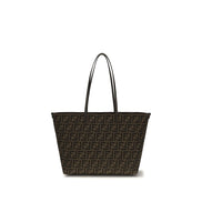 Fendi Brown Fabric Shoulder Bag