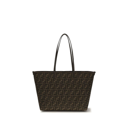 Fendi Brown Fabric Shoulder Bag