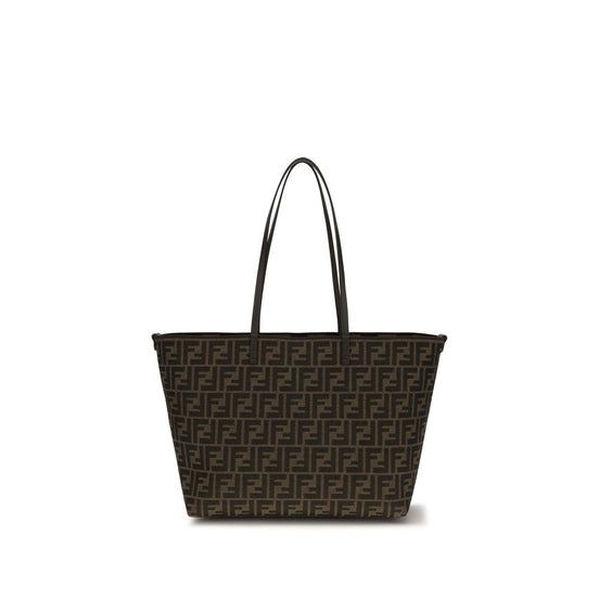 Fendi Brown Fabric Shoulder Bag