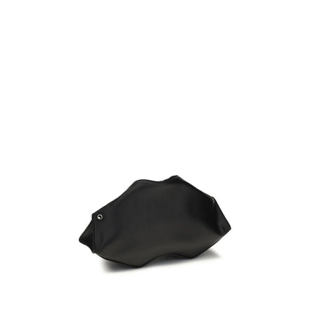 Alexander McQueen Black Calf Leather Bos Taurus Clutch Bag