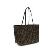 Fendi Brown Fabric Shoulder Bag