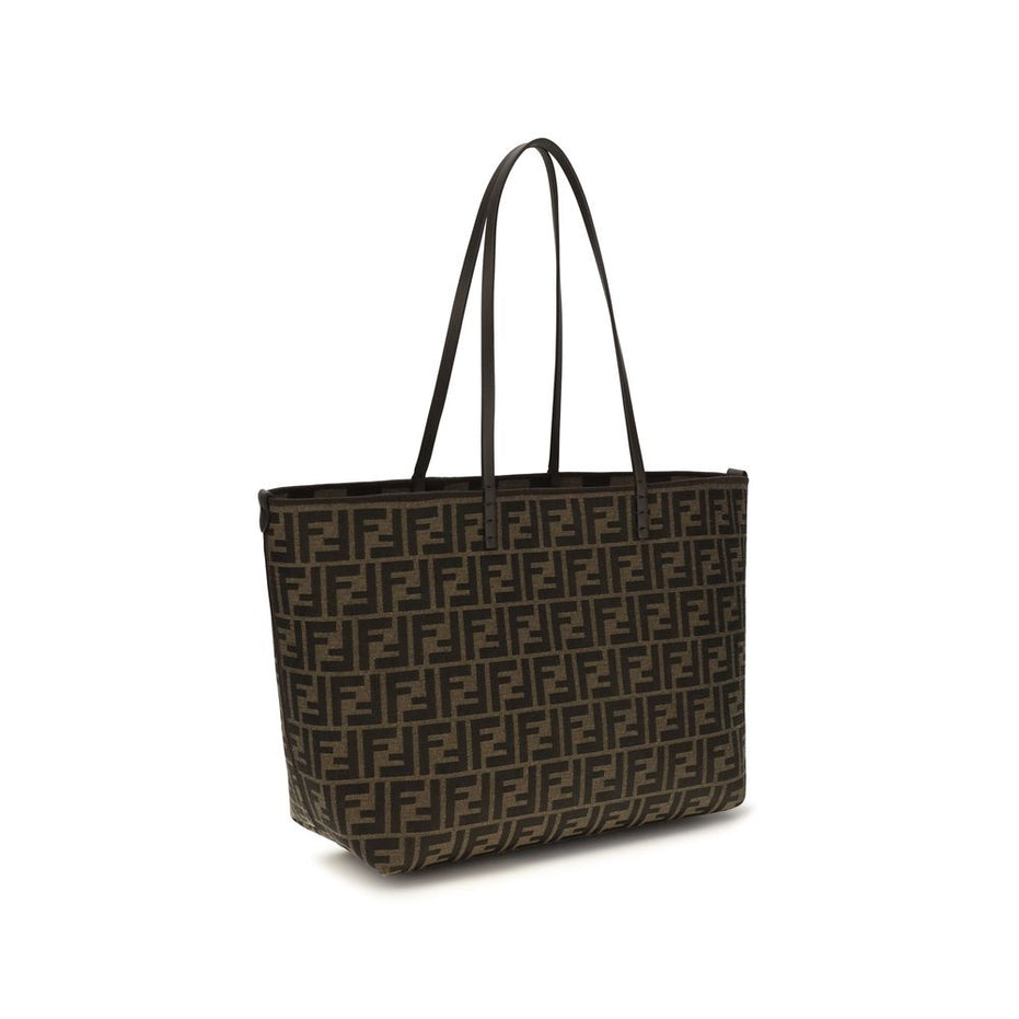 Fendi Brown Fabric Shoulder Bag