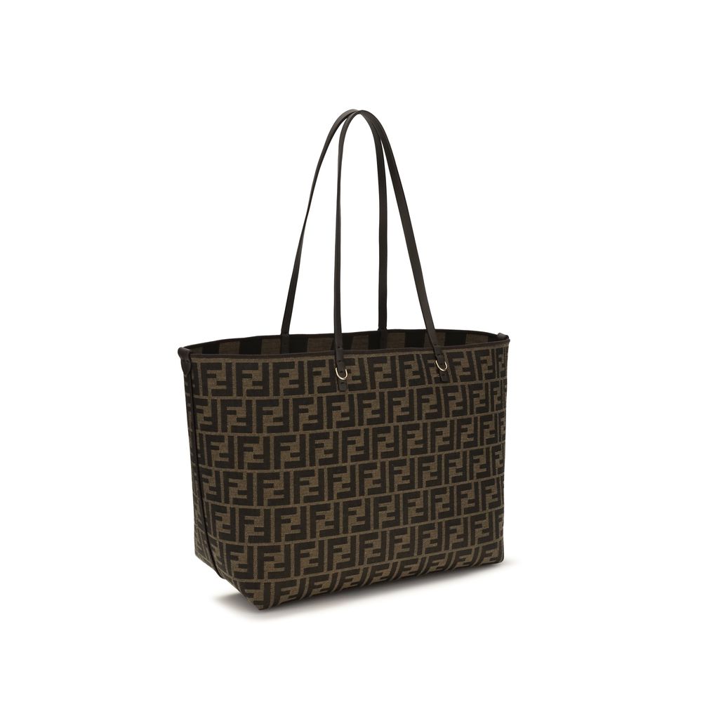 Fendi Brown Fabric Shoulder Bag