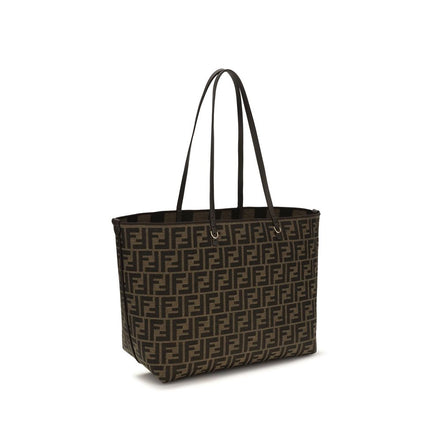 Fendi Brown Fabric Shoulder Bag