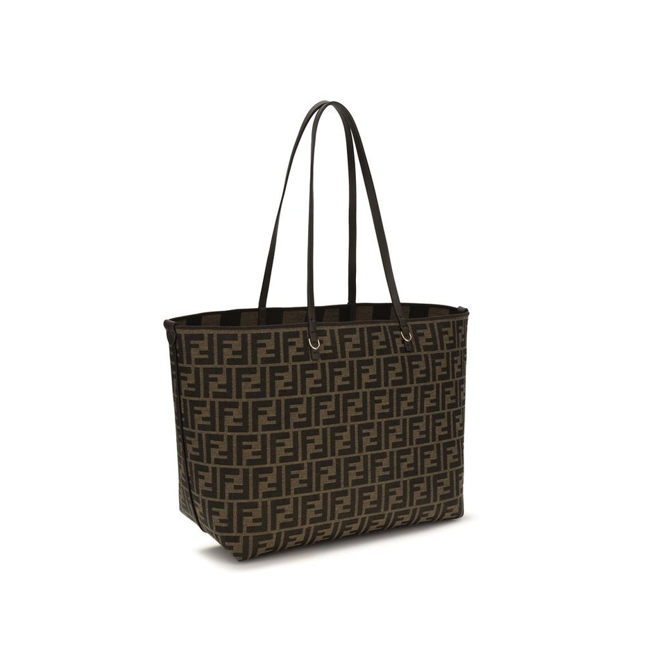 Fendi Brown Fabric Shoulder Bag