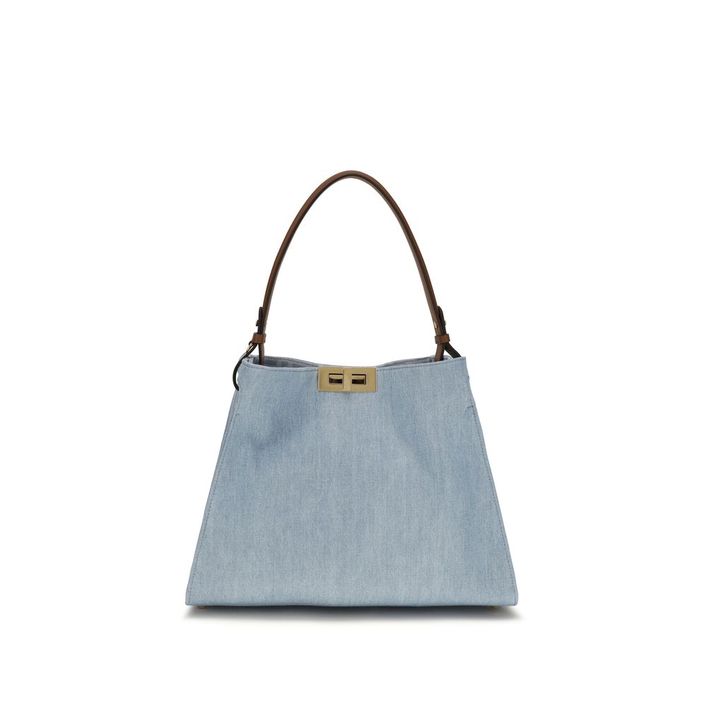 Fendi Μπλε Τσάντα Χειρός από Βαμβάκι
