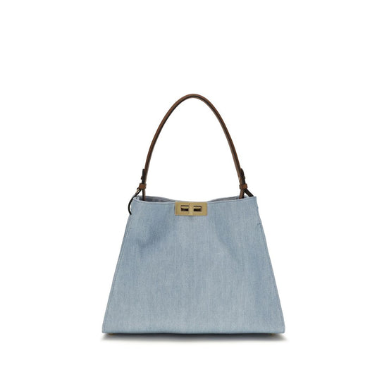 Fendi Blue Cotton Handbag