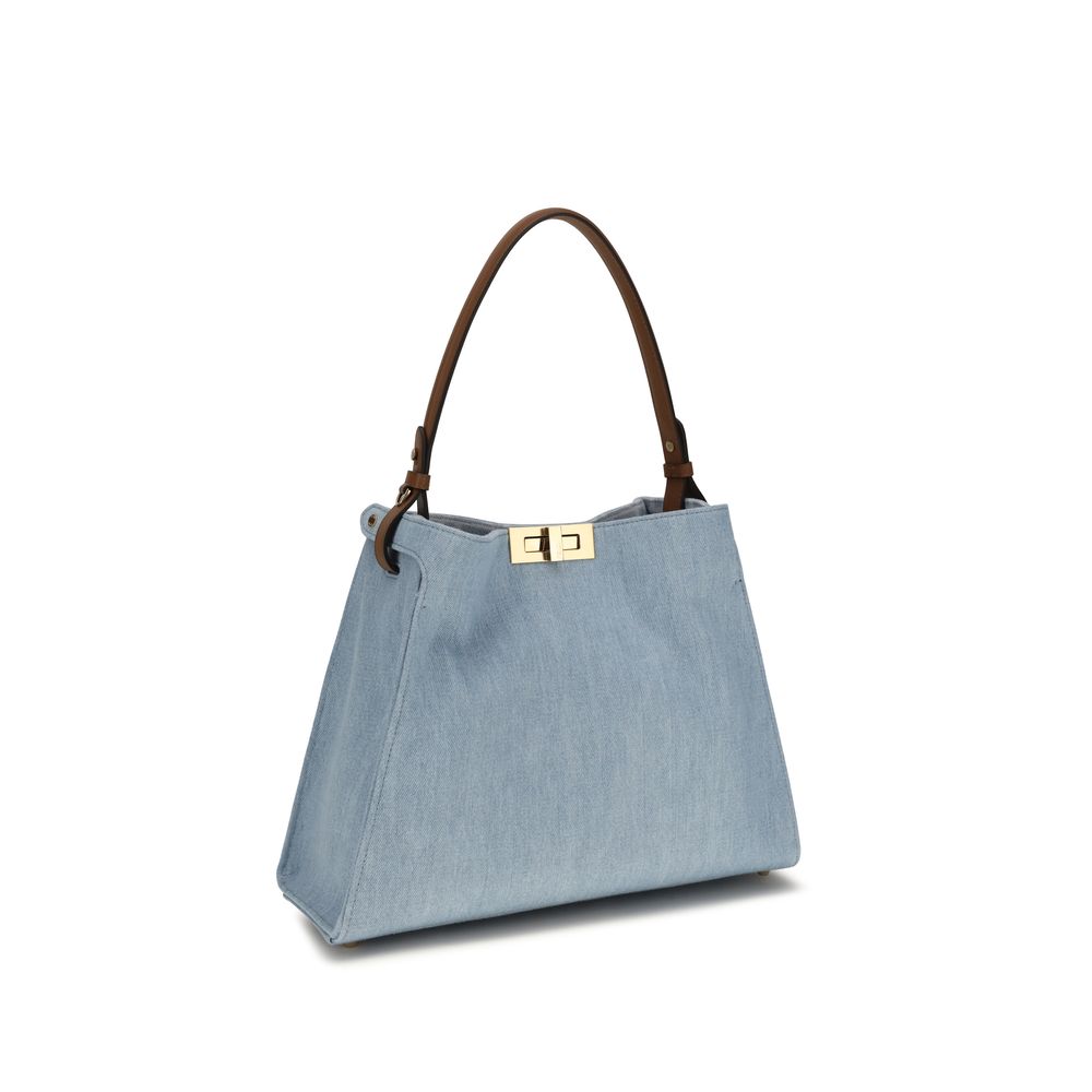 Fendi Μπλε Τσάντα Χειρός από Βαμβάκι