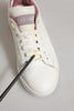 Dolce & Gabbana White Pink Leather Low Top Sneakers Shoes