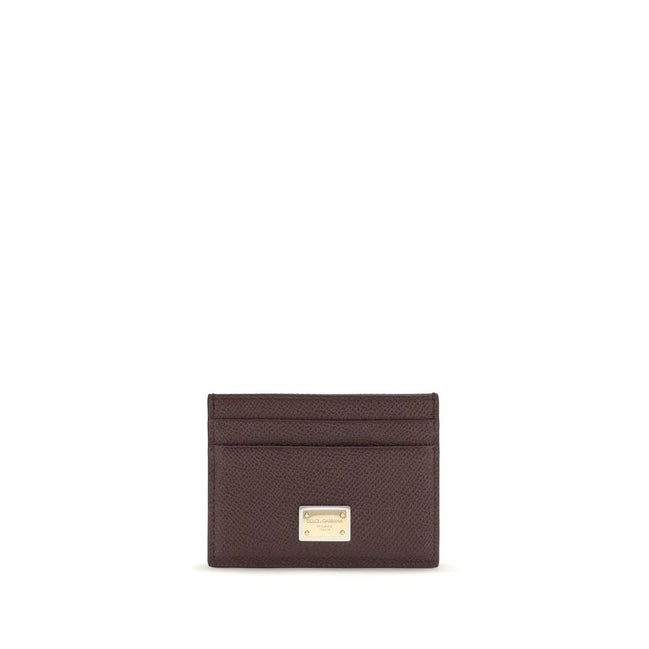 Dolce & Gabbana Brown Calf Leather Bos Taurus Wallet