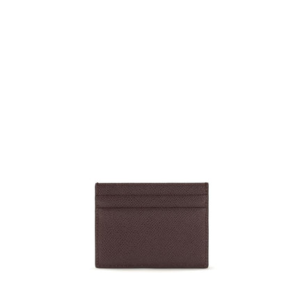 Dolce & Gabbana Καφέ Πορτοφόλι Bos Taurus από Δέρμα Μοσχαριού