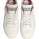 Dolce & Gabbana White Pink Leather Low Top Sneakers Shoes