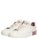 Dolce & Gabbana White Pink Leather Low Top Sneakers Shoes