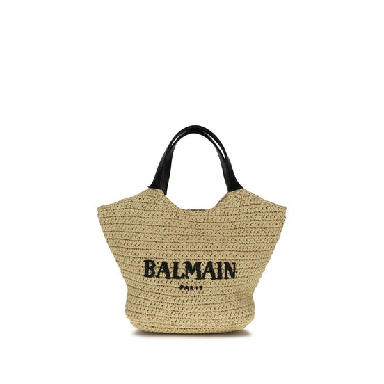 Balmain Beige Viscose Shoulder Bag
